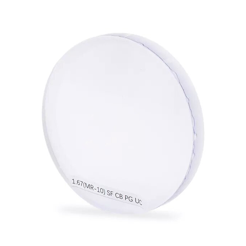 1,67 Polodokončená fotochromatická jednovidová čočka